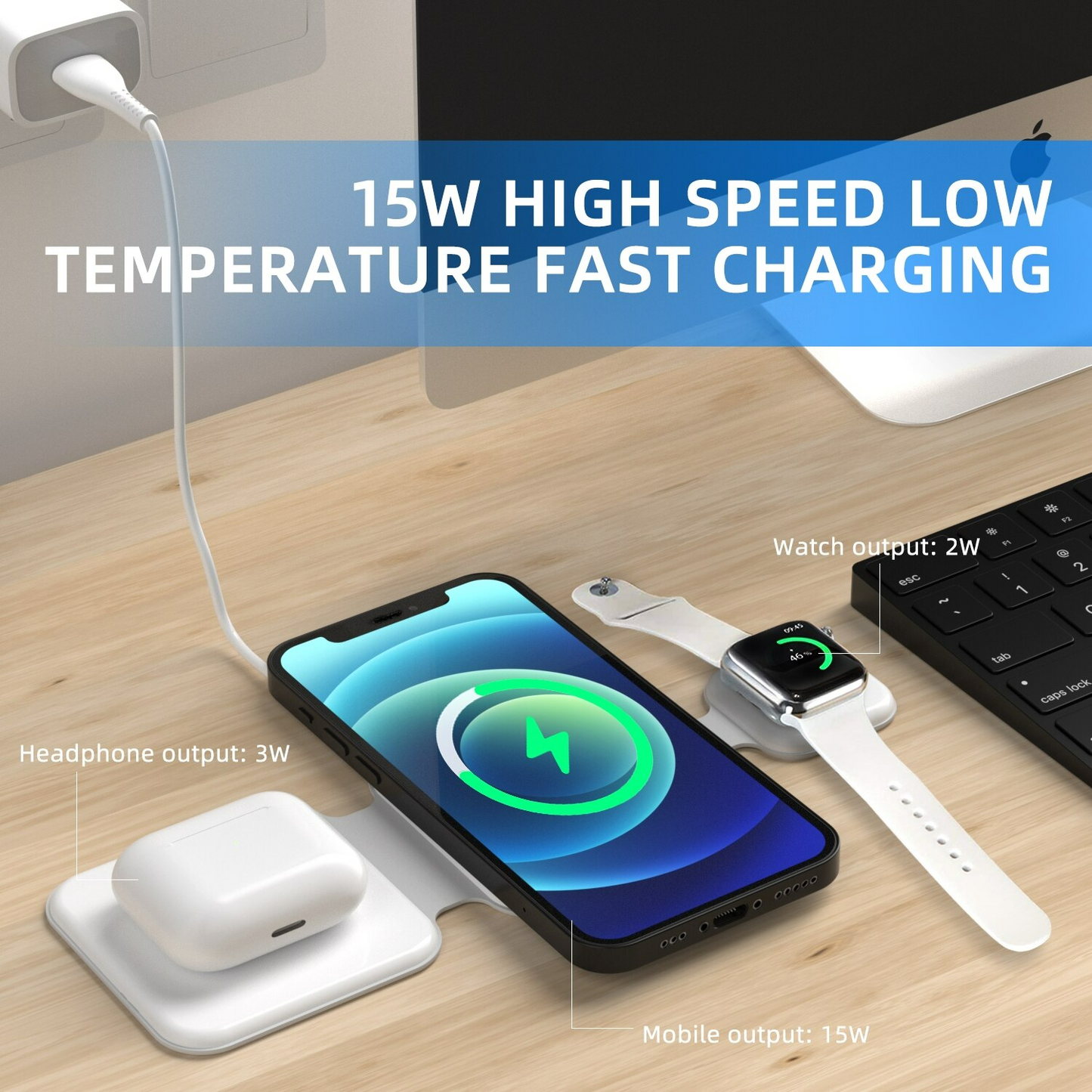 3 in 1 Wireless Charger